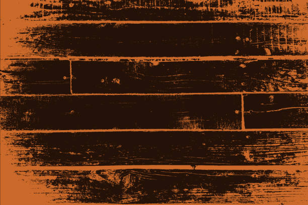 grunge drewniana tekstura - wood backgrounds textured plank stock illustrations