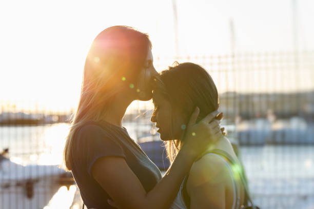 istock Couple - Kisses her lover's forehead 1029197822