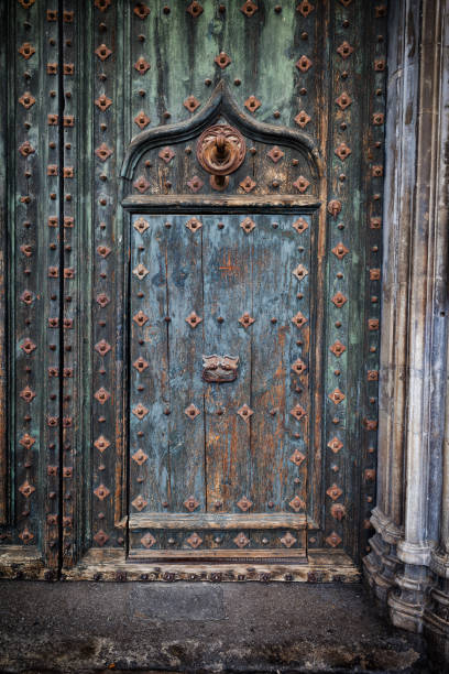 istock Old Door to Girona Cathedral 1029197848