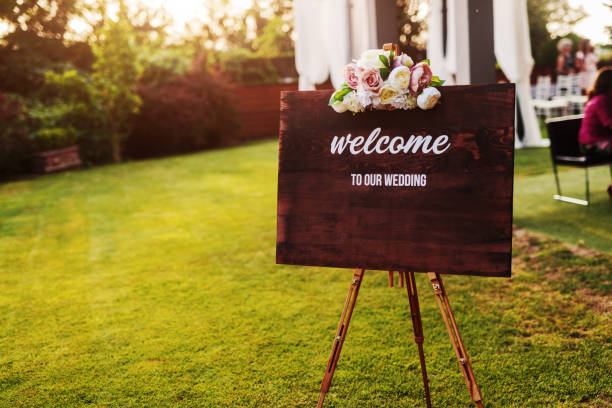 istock Wooden board with welcome sign. 1029198042