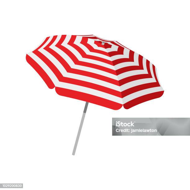 Parasol Beach Umbrella Stock Illustration - Download Image Now - Parasol, Sunshade, Umbrella