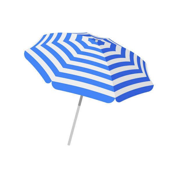 Parasol Beach Umbrella vector art illustration