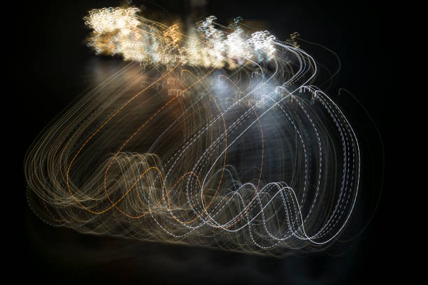 istock Abstract light painting in the sea at night 1029204510