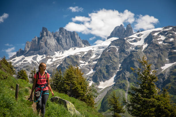 istock Pretty, female hiker/climber 1029221048