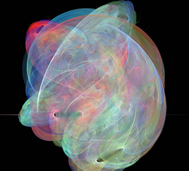istock image of one Digital Fractal on Black Color 1029221214