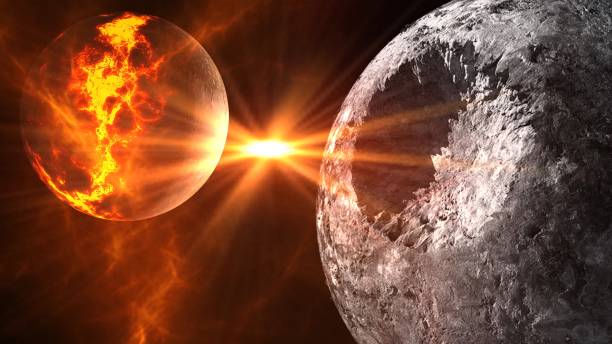 istock Planets and galaxy, science fiction wallpaper. 1029227902
