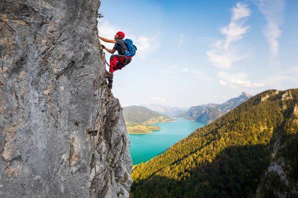 istock Rock climbing in Alps 1029232024