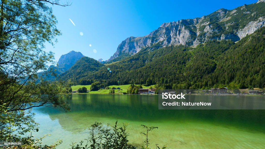 See-Hintersee, Deutschland, an einem Sommertag - Lizenzfrei Alpen Stock-Foto