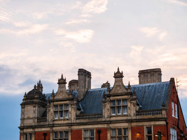 istock old british building over cloudy evening sky in northampton england 1029242990