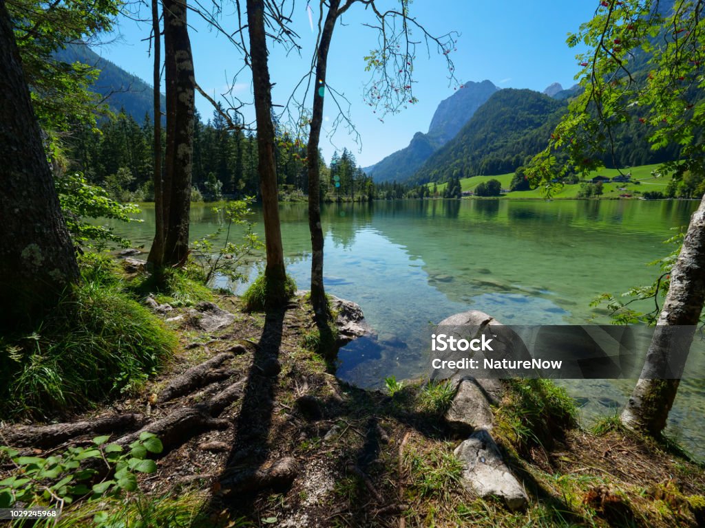 See-Hintersee, Deutschland, an einem Sommertag - Lizenzfrei Alpen Stock-Foto