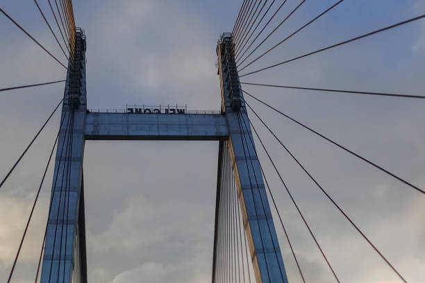 istock Vidyasagar Setu, longest cable - stayed bridge in India 1029251894
