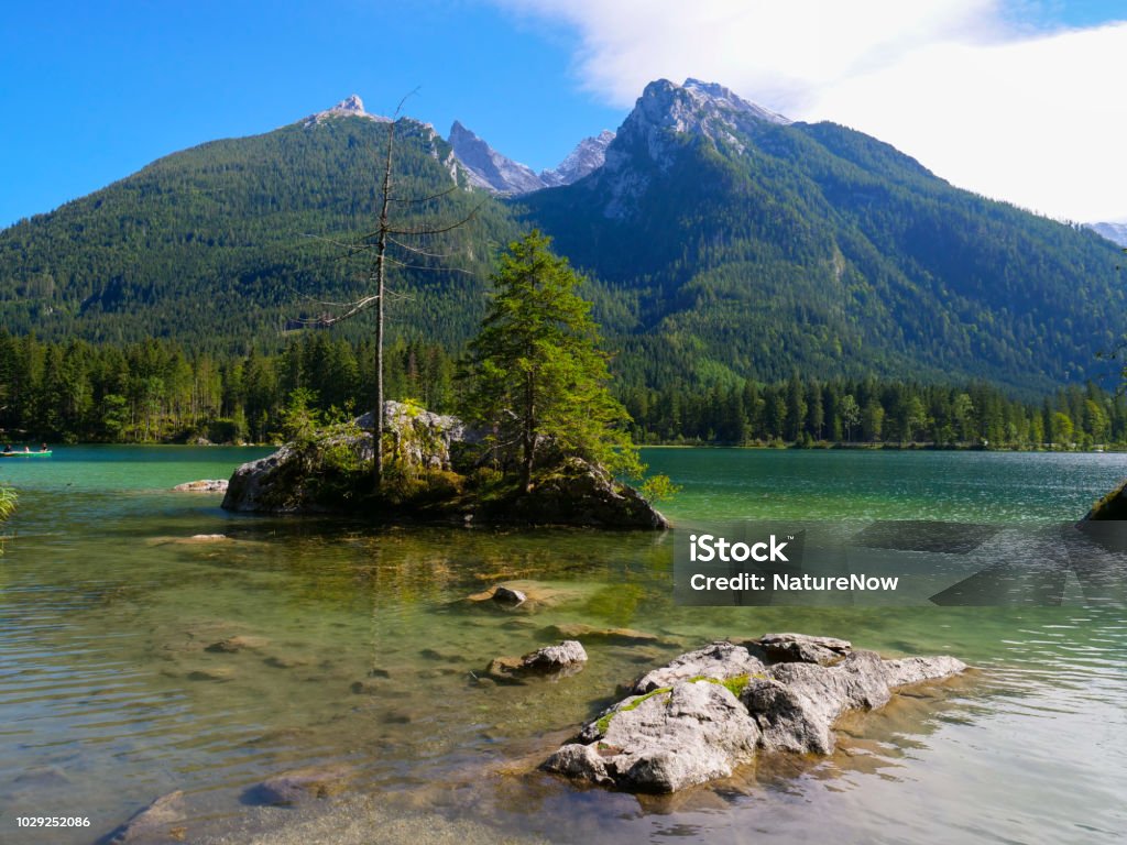 See-Hintersee, Deutschland, an einem Sommertag - Lizenzfrei Alpen Stock-Foto