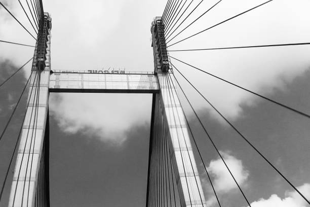 istock Vidyasagar Setu, longest cable - stayed bridge in India 1029252420
