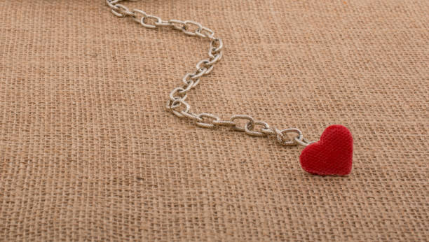 istock Little books attached to a heart with a chain 1029255546