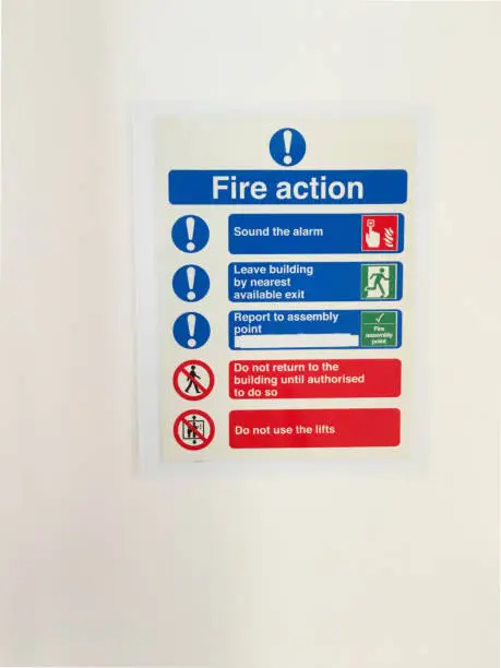 Fire action office workplace safety rules information uk