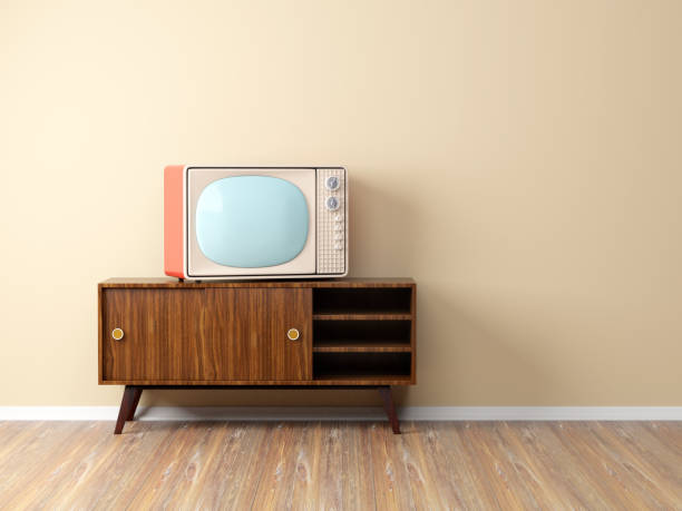 istock old vintage television wall 1029279760