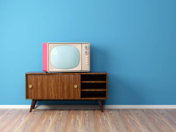 istock old vintage television wall 1029279790