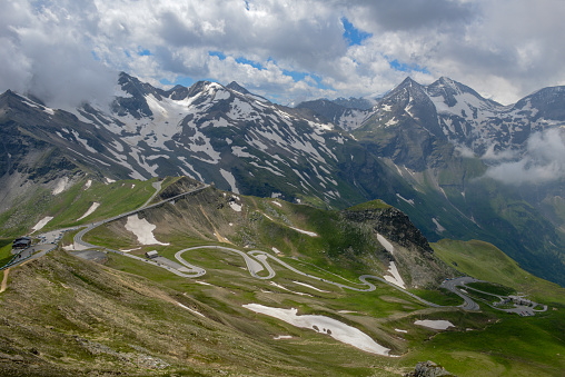 Scenic surroundings near the Grossglockner high alpine road on Austria