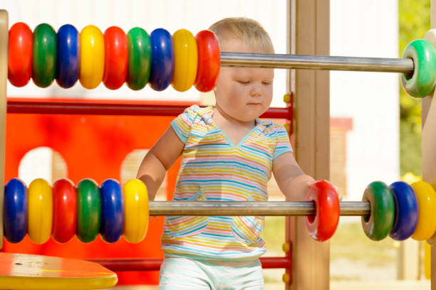 istock Development of fine motor skills and thinking in a child 1029290504