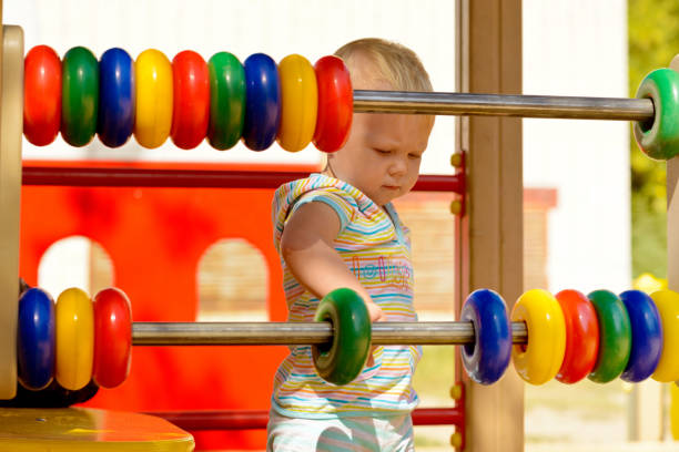 istock Development of fine motor skills and thinking in a child 1029290588