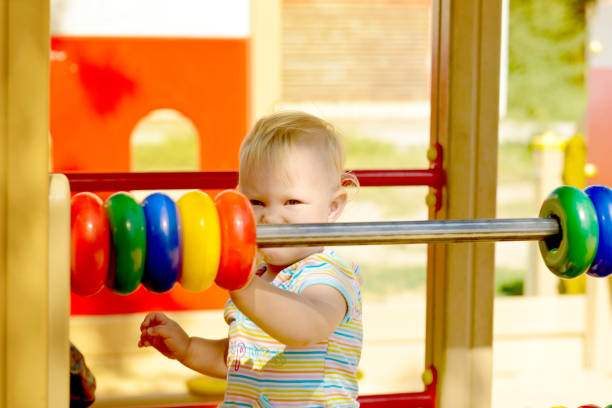 istock Development of fine motor skills and thinking in a child 1029290626