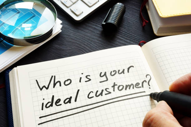istock Who is your ideal customer handwritten in a note. Loyalty and satisfaction. 1029298234