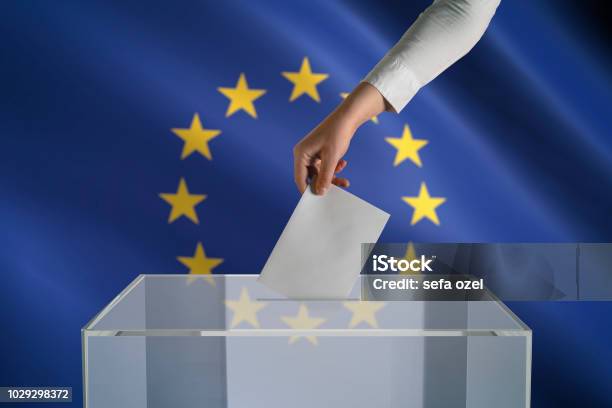 European Union Election Stock Photo - Download Image Now - Box - Container, European Culture, Voting