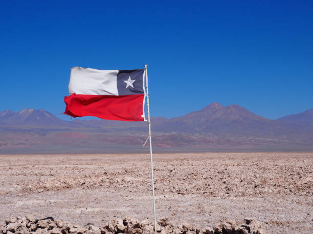 istock Chilean flag in San Pedro de Atacama 1029304214
