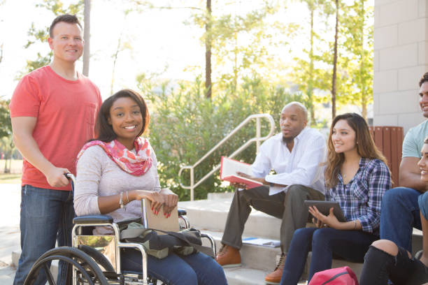 istock College student friends talking together on university campus. 1029308382