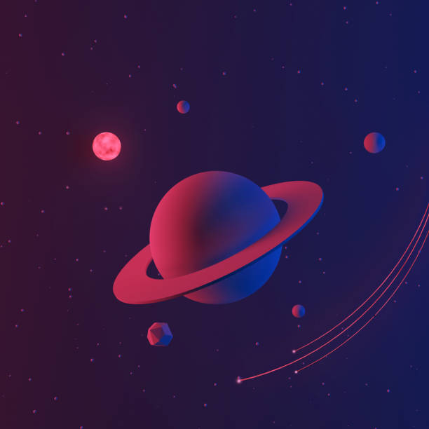 istock Space or galaxy background with planet and star. 1029308454