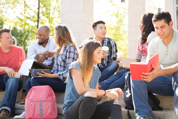 istock College student friends study together on university campus. 1029309366