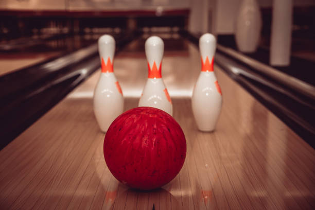 istock The bowling ball is ready to strike 1029310976