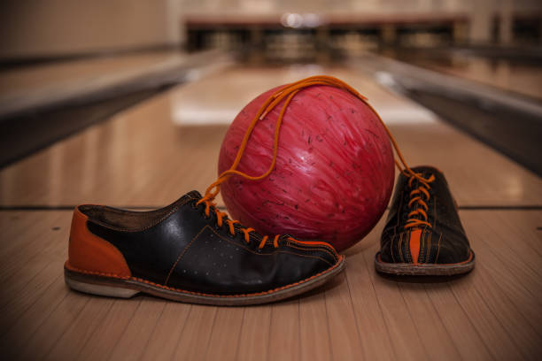 istock The bowling ball is ready to strike 1029311048