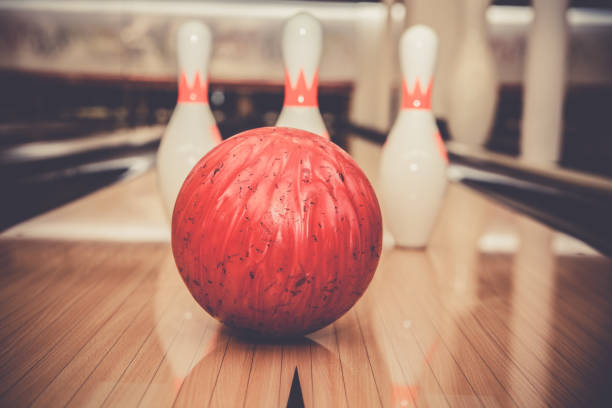 istock The bowling ball is ready to strike 1029311258