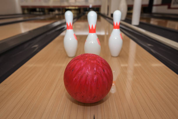 istock The bowling ball is ready to strike 1029311412