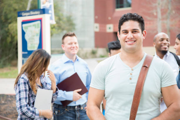 istock College students on university campus. 1029317380