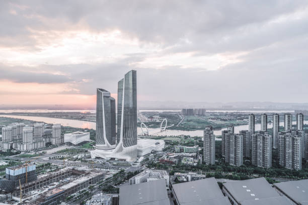 istock Modern business cityscape in Nanjing, China 1029320006