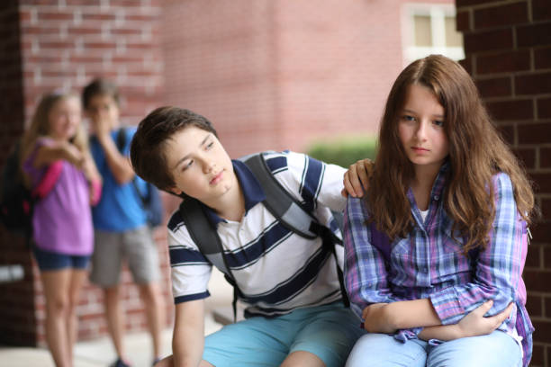 istock Comforting friend after being bullied. 1029320086