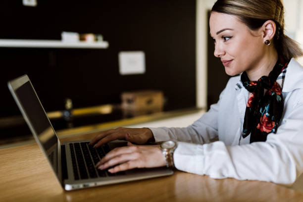 istock Young woman working on laptop 1029323878