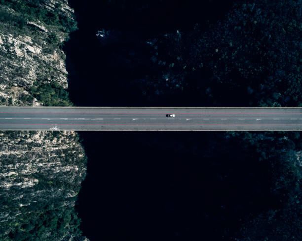 istock High angle view of bridge and car 1029324148