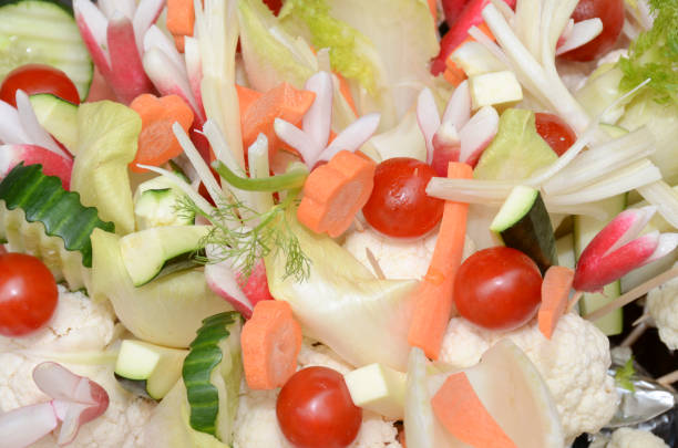 verduras cortadas en un ramo - foto de stock