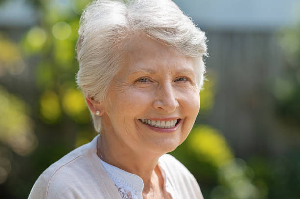 istock Smiling senior woman 1029340076
