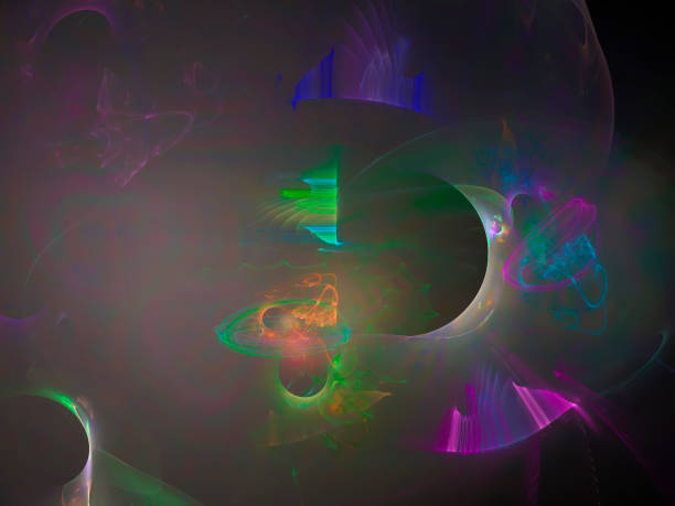 istock abstract fractal color digital background, design 1029378350