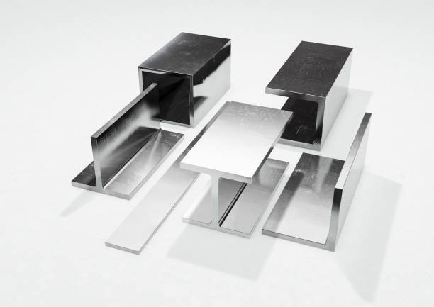 istock Steel profiles 3d illustration 1029406204