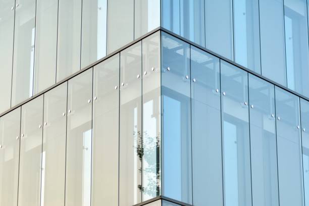 istock Glass curtain wall of modern office building 1029413574