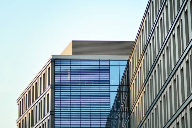 istock Glass curtain wall of modern office building 1029414002