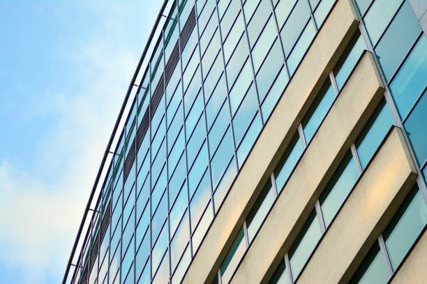 istock Glass curtain wall of modern office building 1029416622