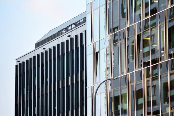 istock Glass curtain wall of modern office building 1029416886