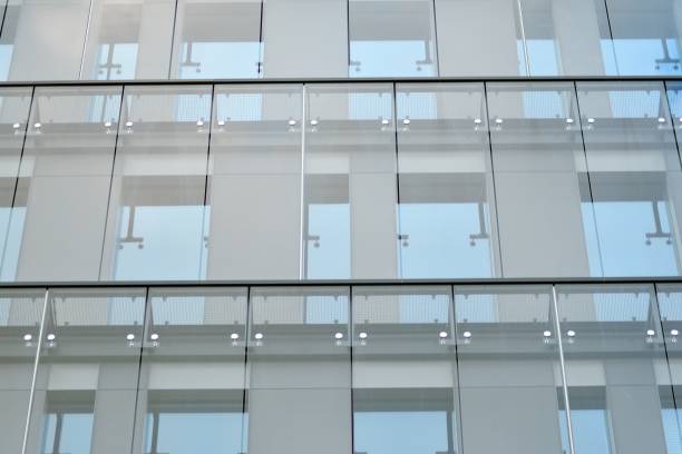 istock Glass curtain wall of modern office building 1029417222