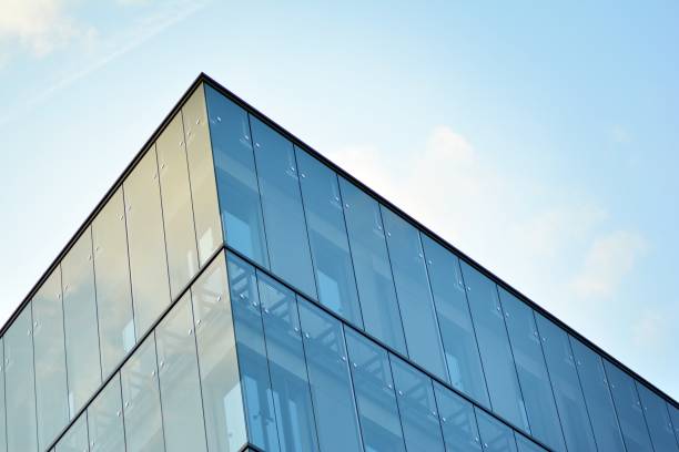 istock Glass curtain wall of modern office building 1029419574